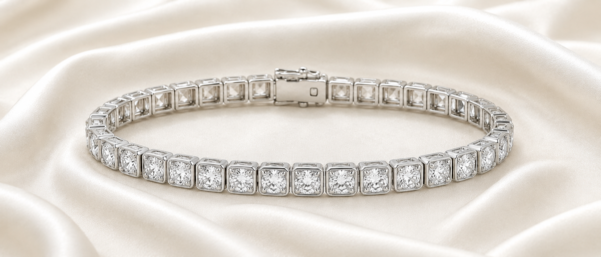 Bezel Set Bracelet