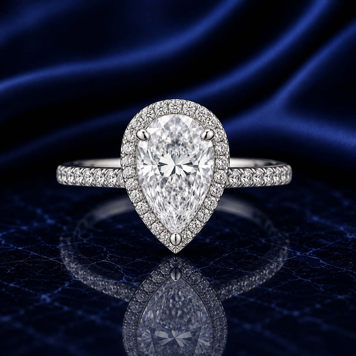 Pave Engagement Rings