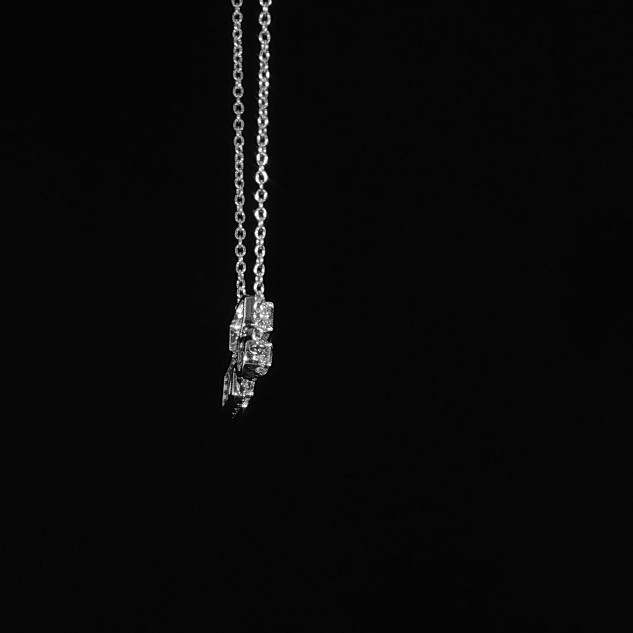 Multi-Shape Diamond Cluster Necklace – 0.83 CTW E VS1 | ISP0119Z