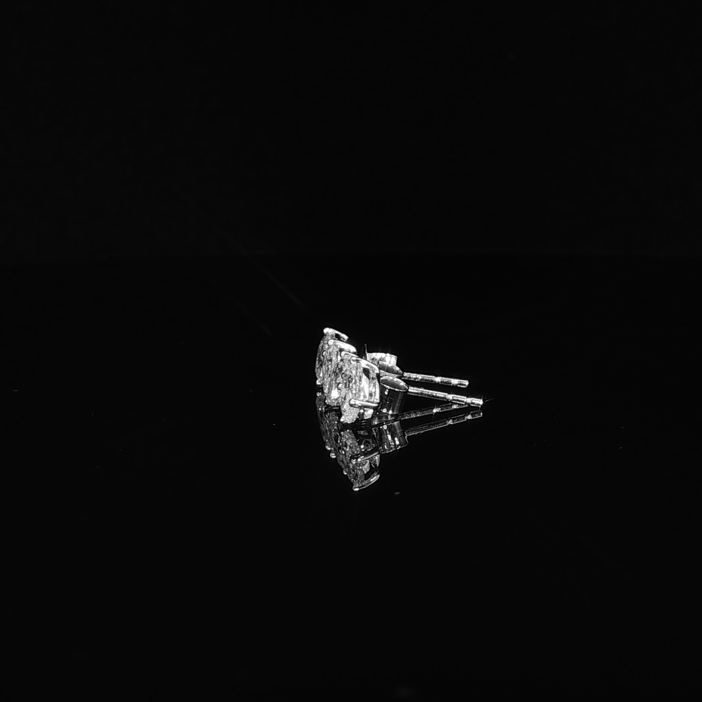 Classic White Gold Diamond Stud Earrings – 1.56 CTW E VS1 | ISE0122Z