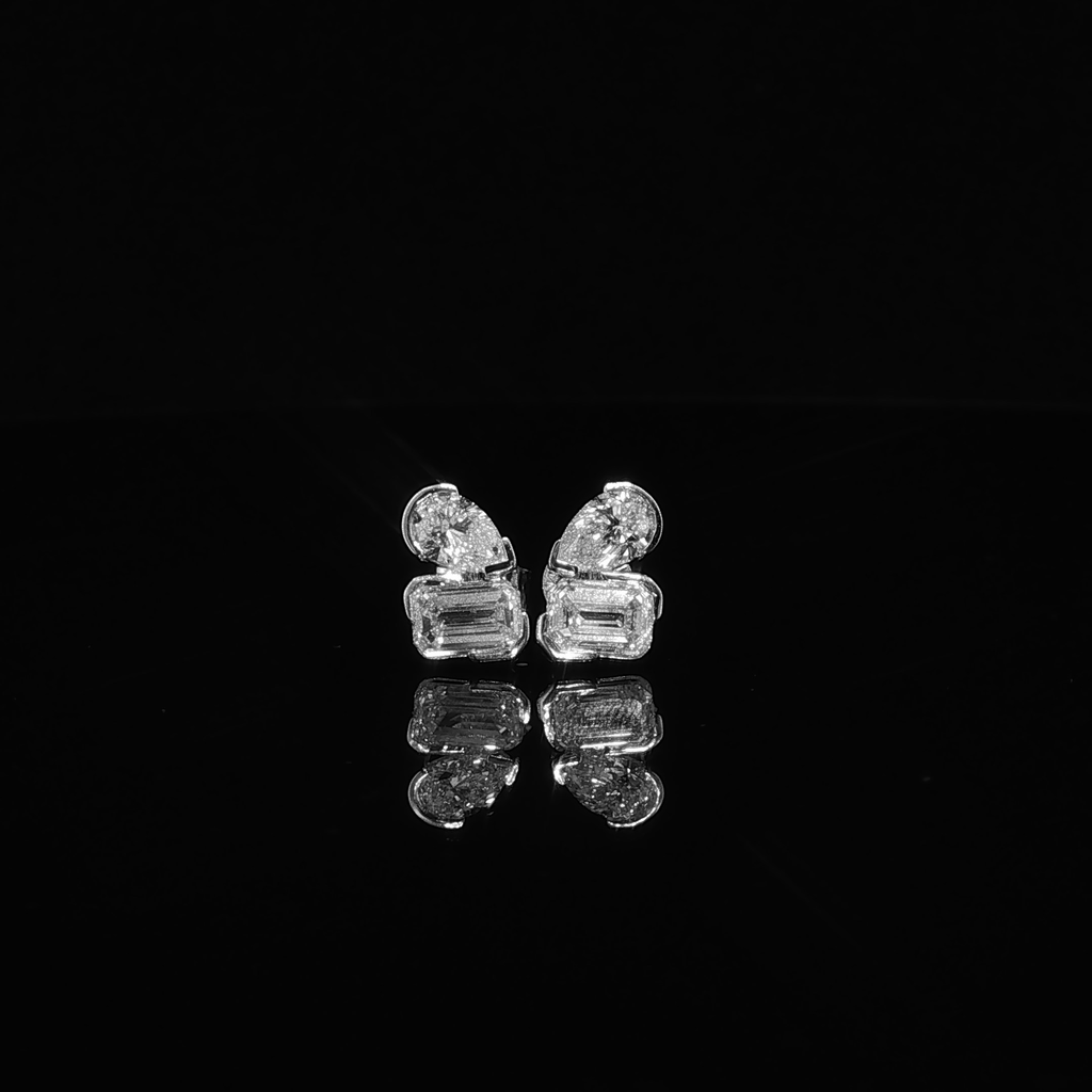 Diamond Stud Earrings – 2.26 CTW E VS1 | IER2457