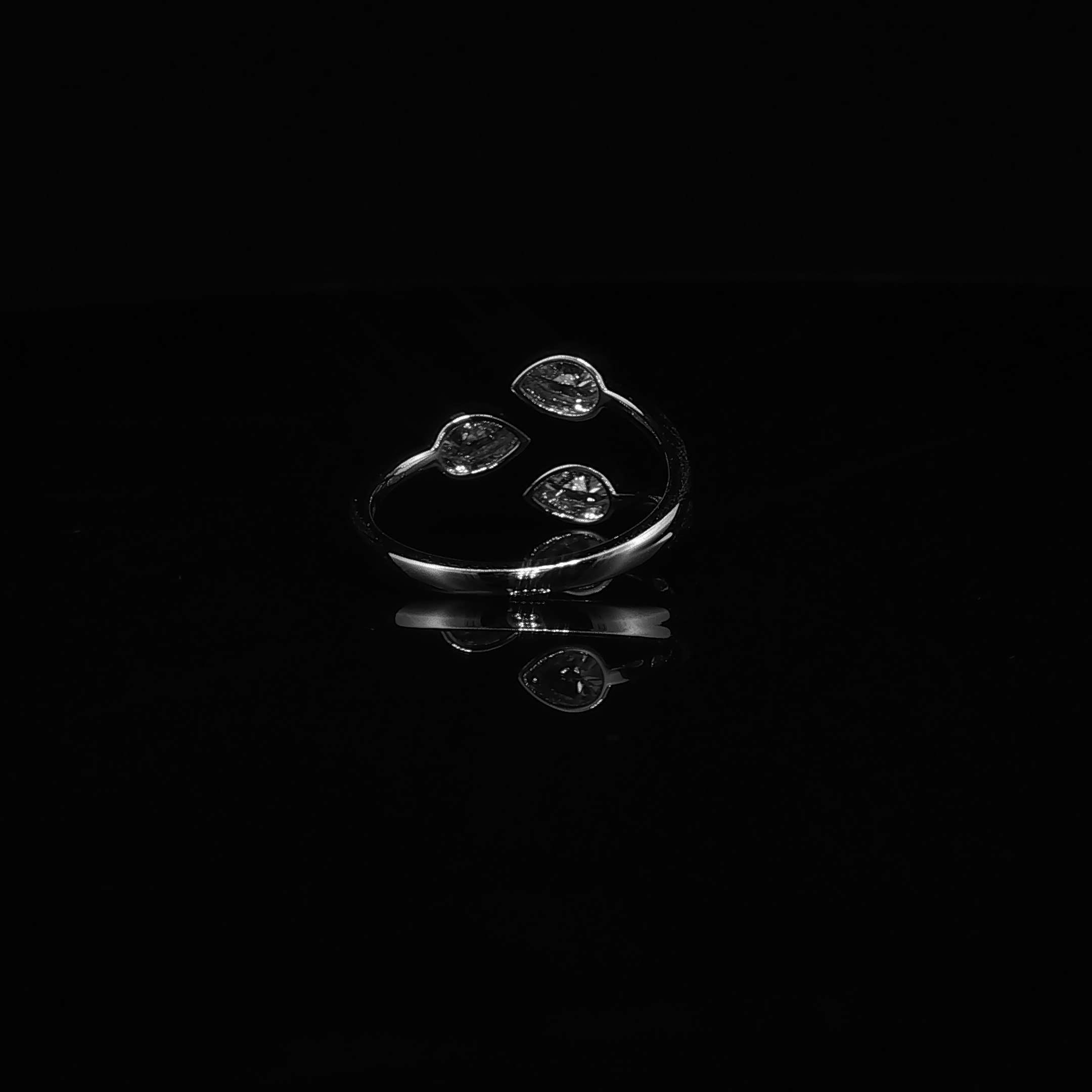White Gold Multi-Stone Diamond Bypass Ring – 0.67 CTW E VS1 | IRG2986