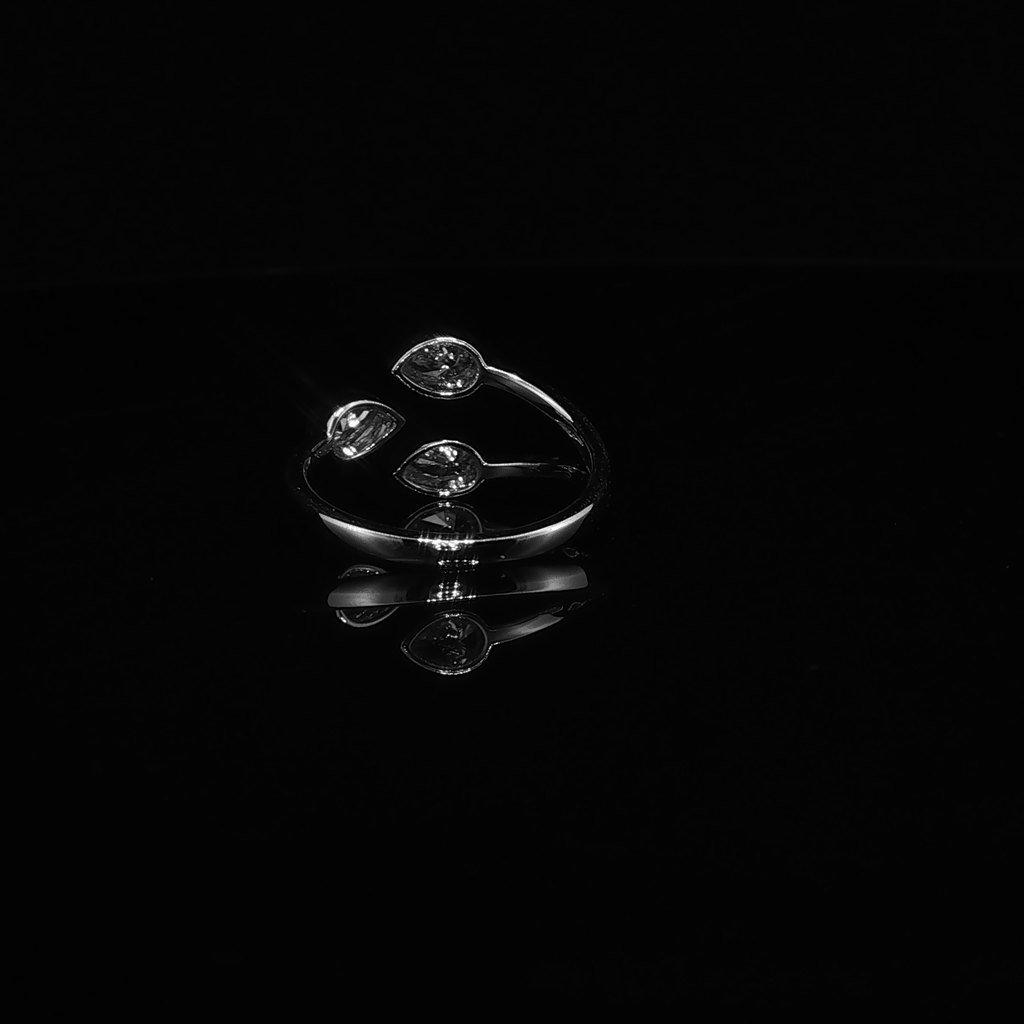 White Gold Multi-Stone Diamond Bypass Ring – 0.67 CTW E VS1 | IRG2986