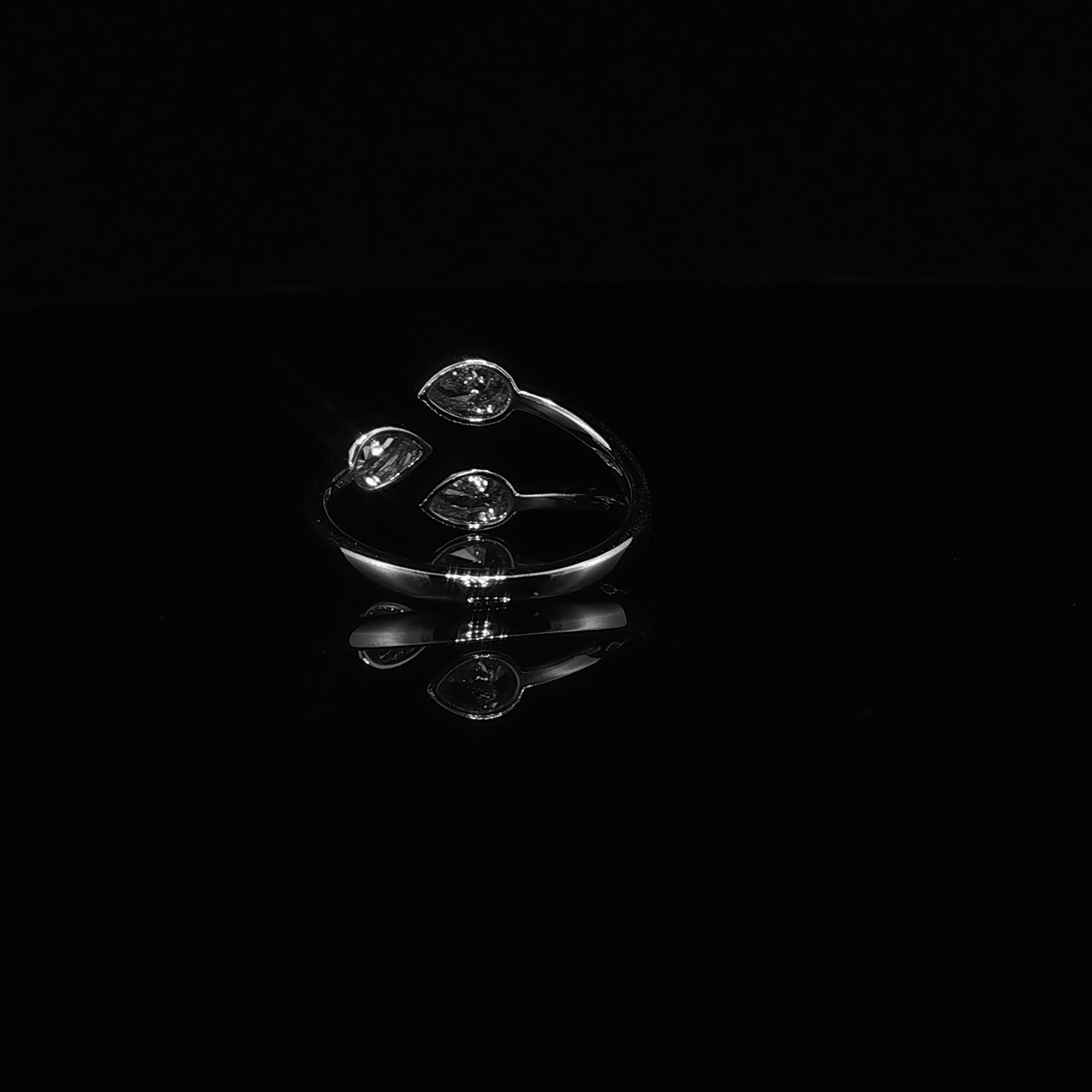 White Gold Multi-Stone Diamond Bypass Ring – 0.67 CTW E VS1 | IRG2986