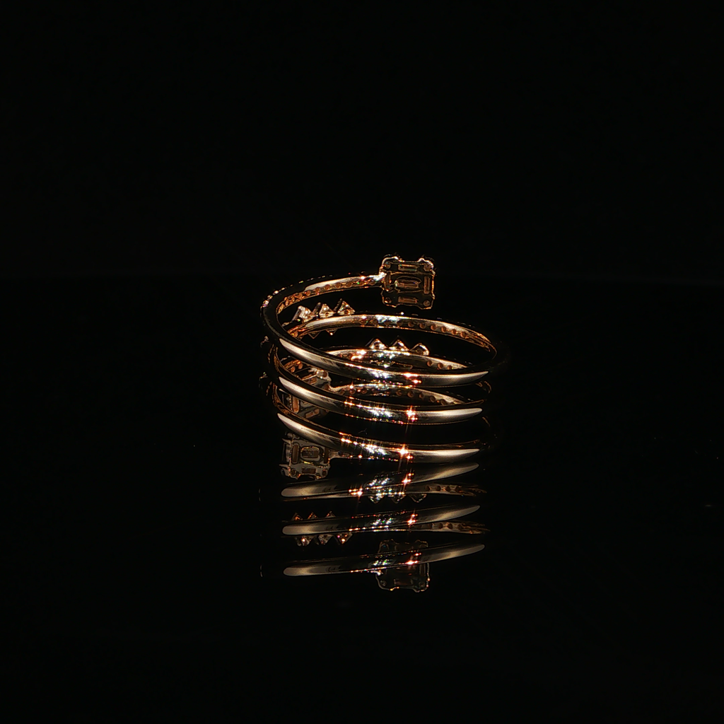 Diamond Multi-Band Spiral Ring 0.66 CTW – IRG0891