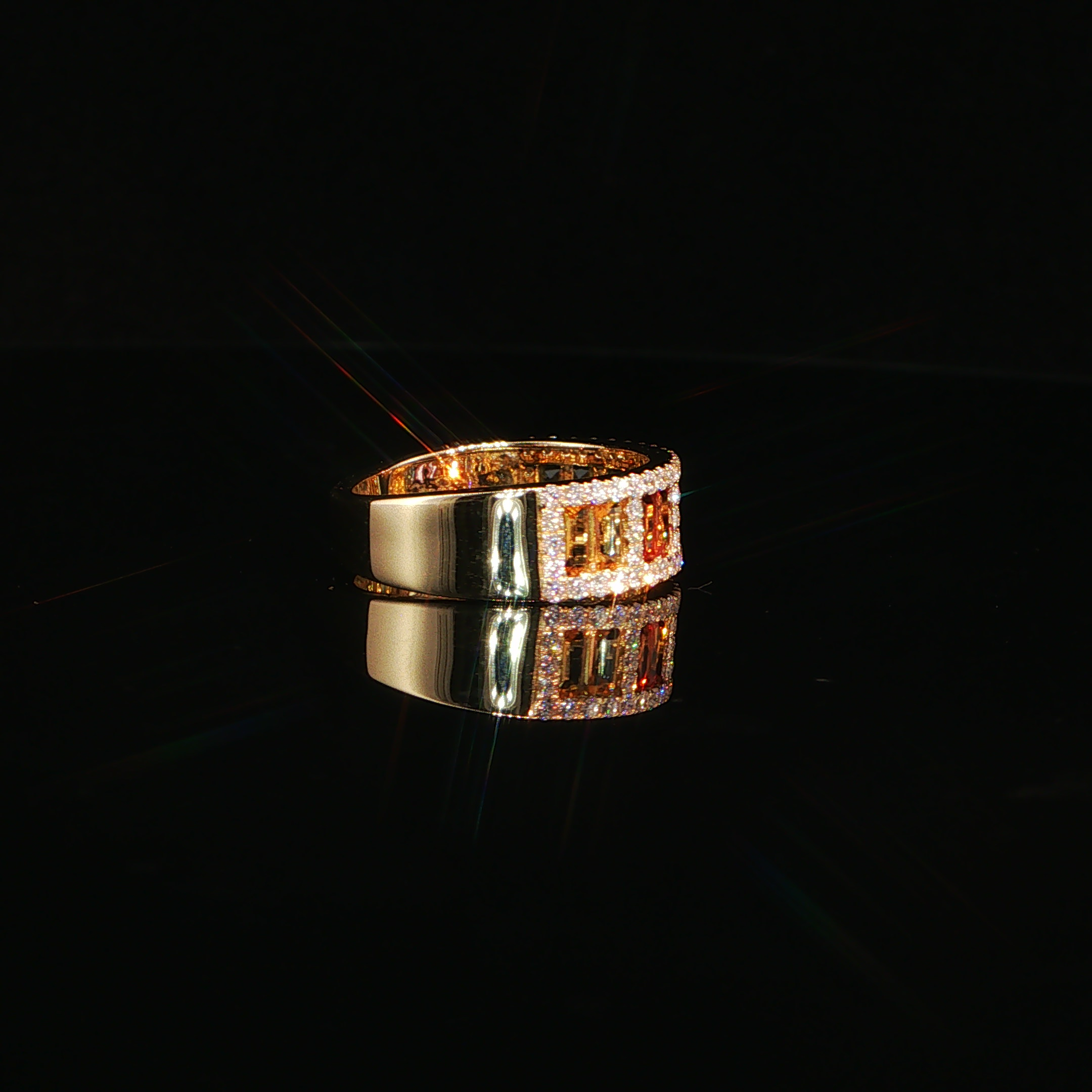 Emerald and Diamond Accent Band Ring 1.90 CTW – IRG0773