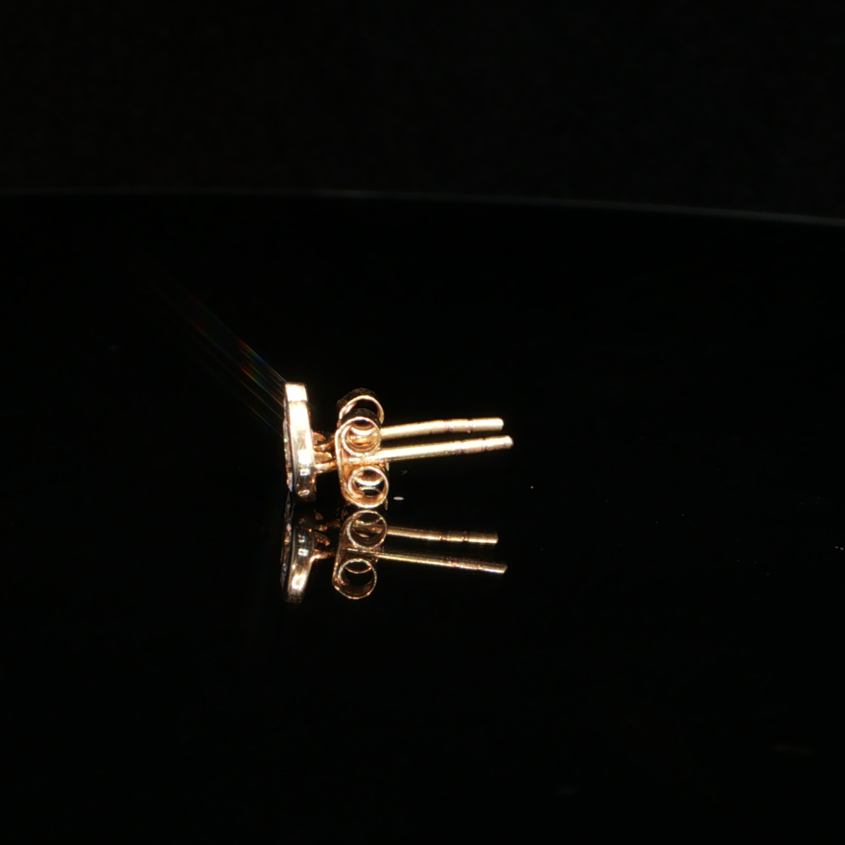 0.47 CTW Pear Cut Lab-Grown Diamond Stud Earrings in 14K Yellow Gold