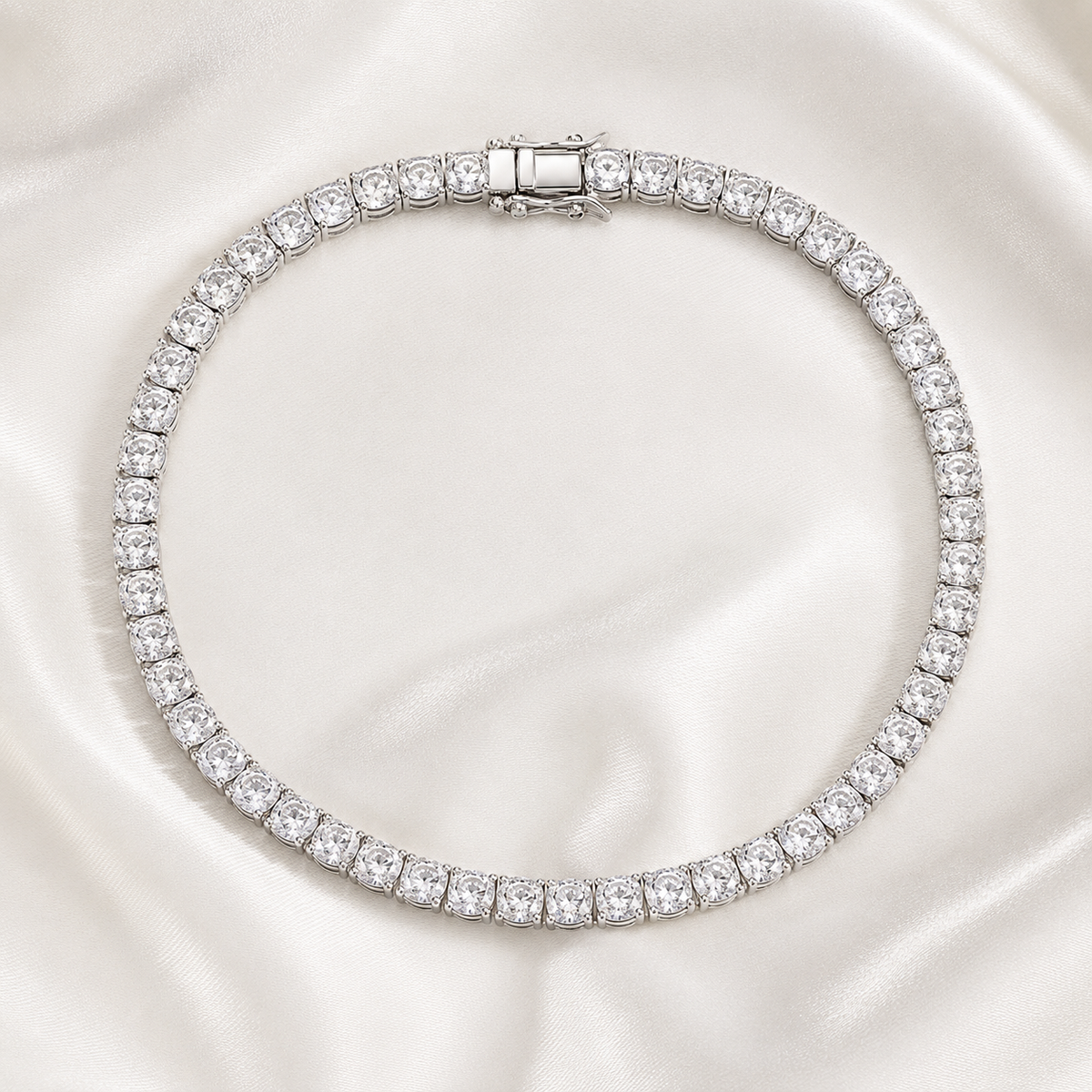 Cushion Cut Lab-Grown Diamond Tennis Bracelet | IGI Certified | 3–10 CTW | 14K & 18K Gold