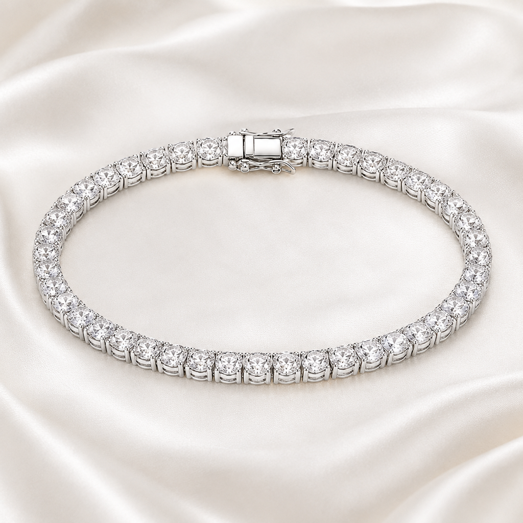 Cushion Cut Lab-Grown Diamond Tennis Bracelet | IGI Certified | 3–10 CTW | 14K & 18K Gold