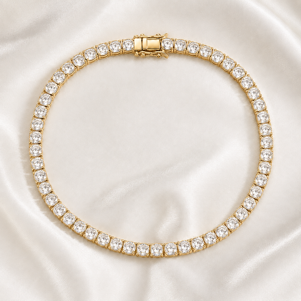 Cushion Cut Lab-Grown Diamond Tennis Bracelet | IGI Certified | 3–10 CTW | 14K & 18K Gold