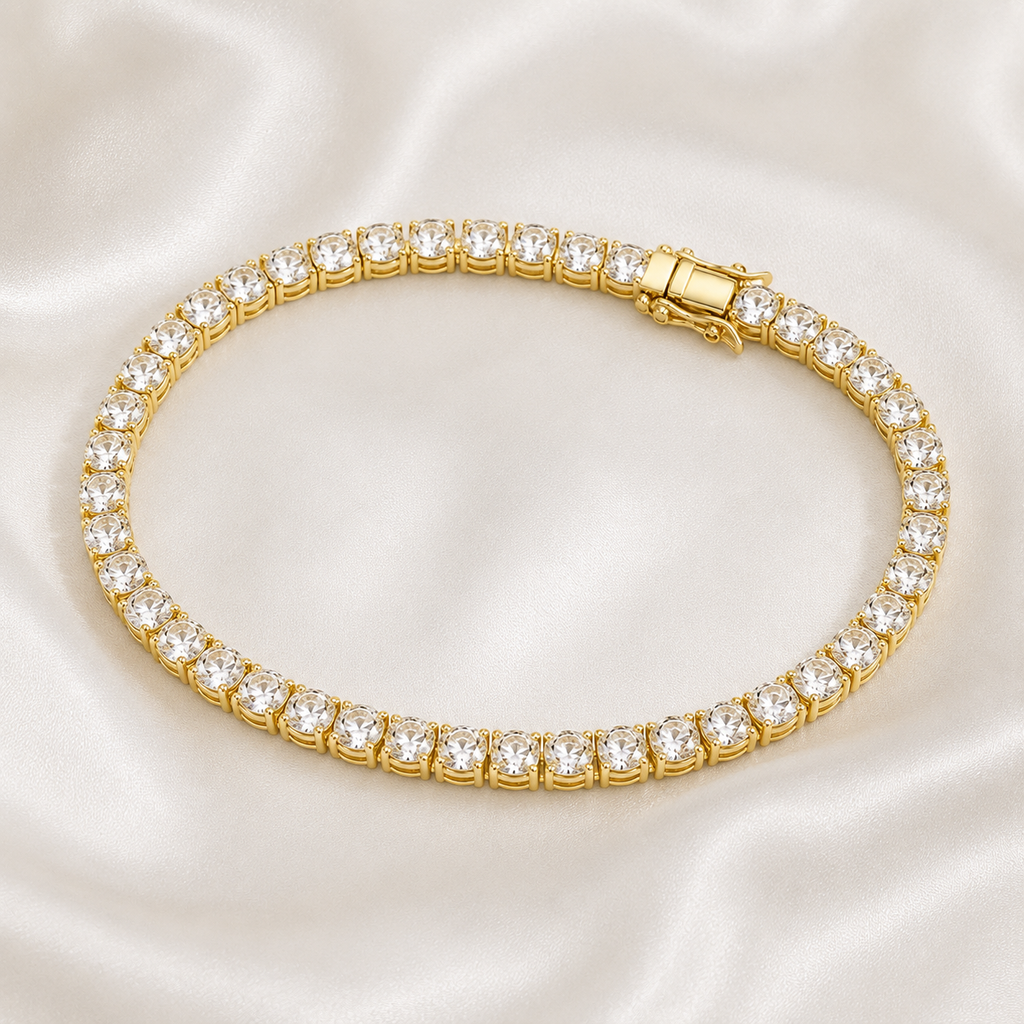 Cushion Cut Lab-Grown Diamond Tennis Bracelet | IGI Certified | 3–10 CTW | 14K & 18K Gold