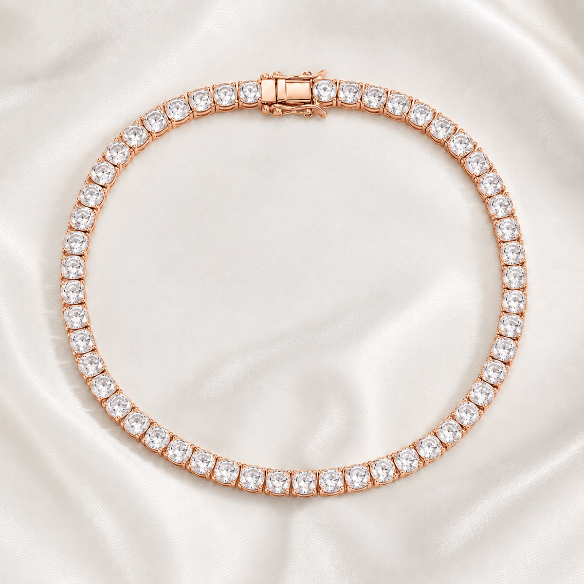 Cushion Cut Lab-Grown Diamond Tennis Bracelet | IGI Certified | 3–10 CTW | 14K & 18K Gold