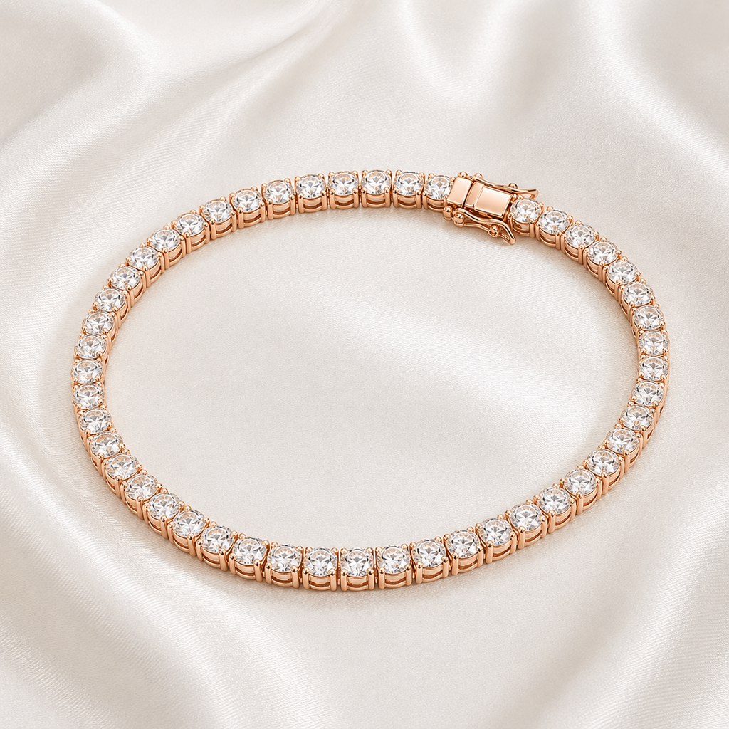 Cushion Cut Lab-Grown Diamond Tennis Bracelet | IGI Certified | 3–10 CTW | 14K & 18K Gold