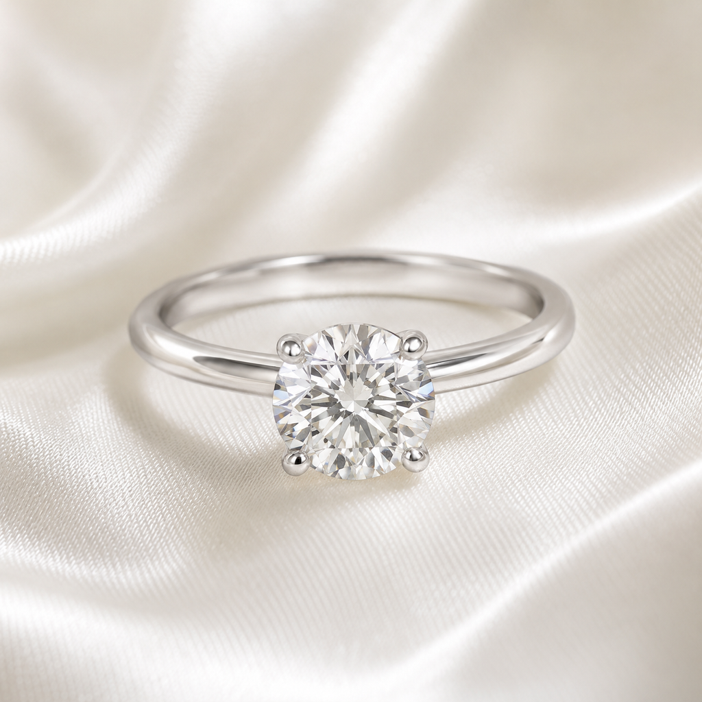 Solitaire Round Brilliant Engagement Ring