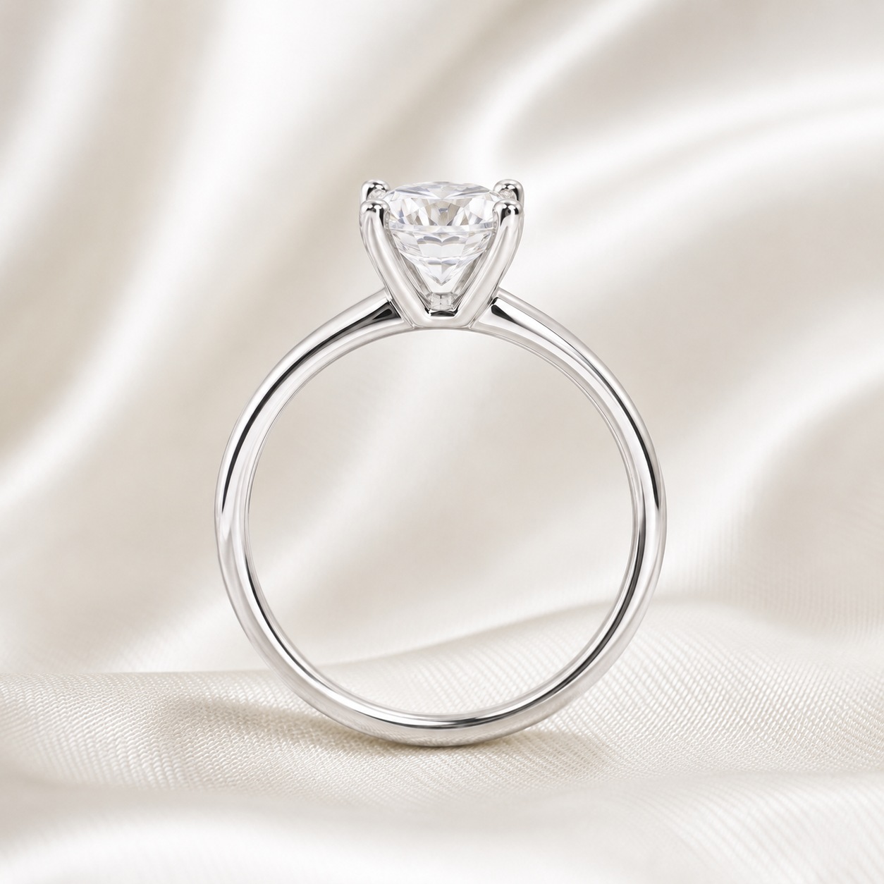 Solitaire Round Brilliant Engagement Ring