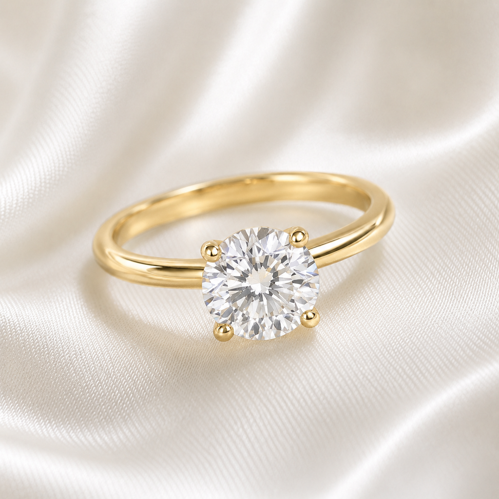 Solitaire Round Brilliant Engagement Ring