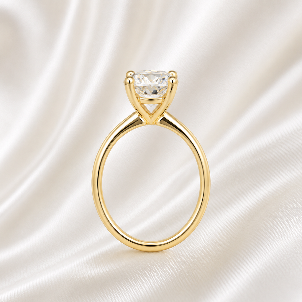 Solitaire Round Brilliant Engagement Ring