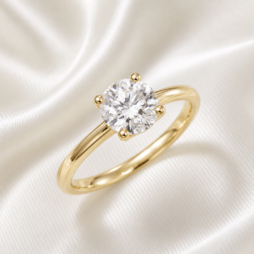 Solitaire Round Brilliant Engagement Ring