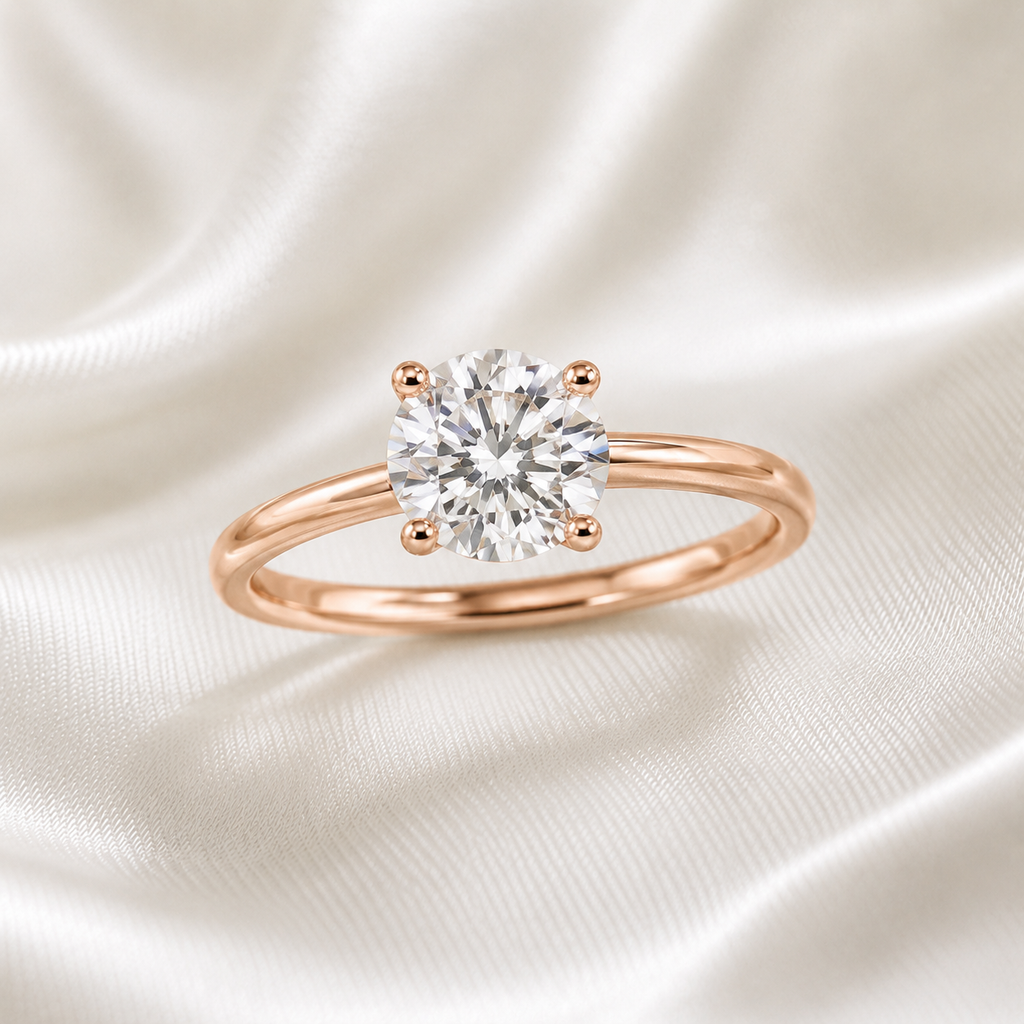 Solitaire Round Brilliant Engagement Ring