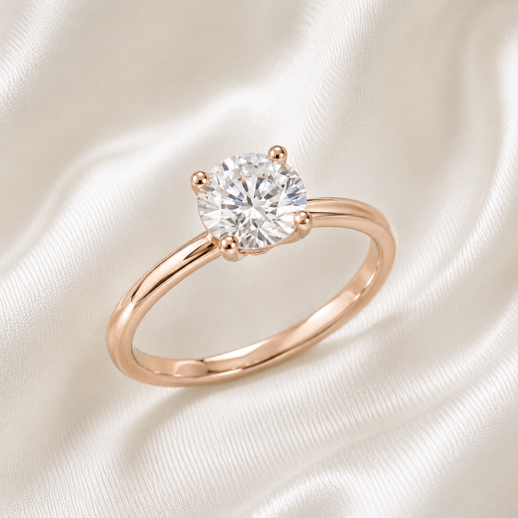 Solitaire Round Brilliant Engagement Ring