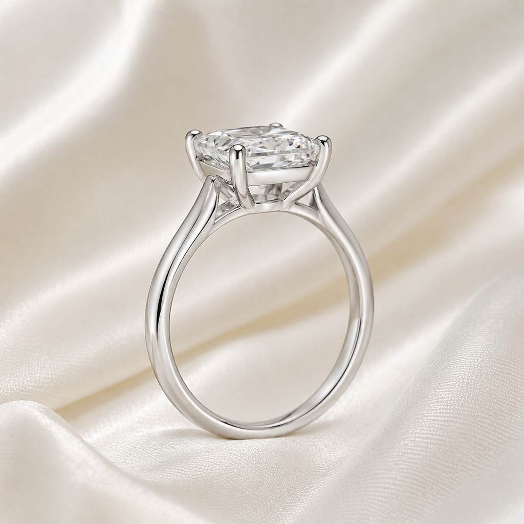 Solitaire Radiant Engagement Ring