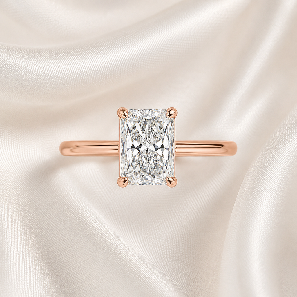 Solitaire Radiant Engagement Ring