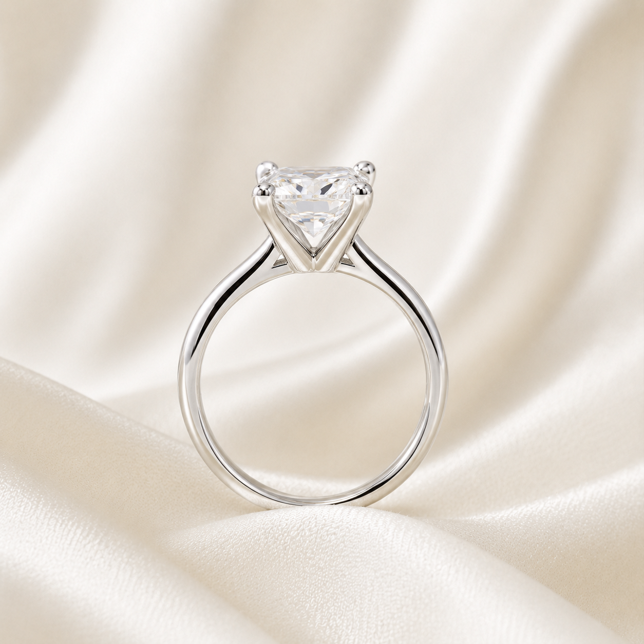 Solitaire Princess Engagement Ring