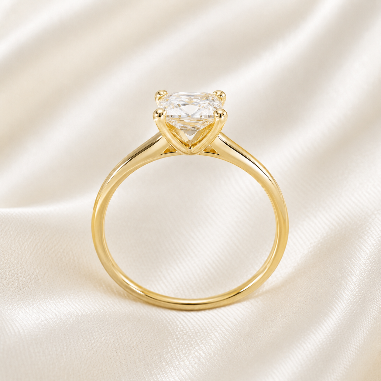Solitaire Princess Engagement Ring