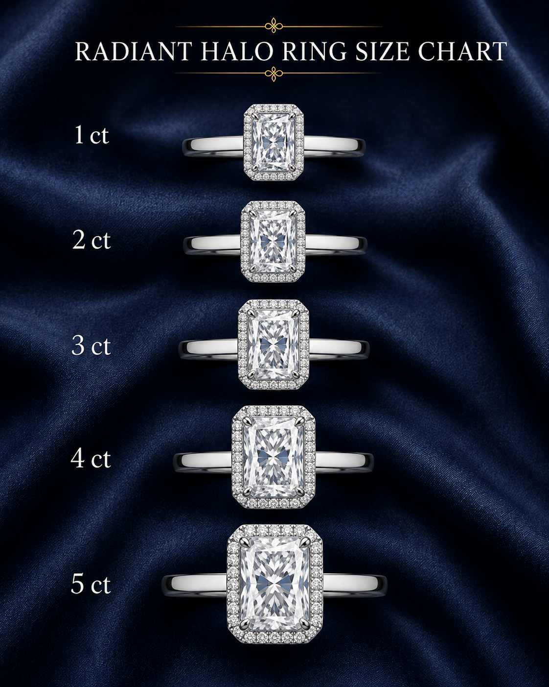 Halo Radiant Engagement Ring