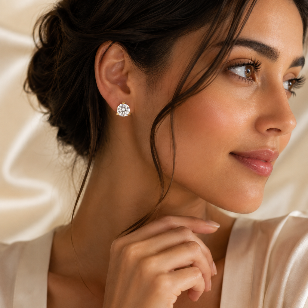 5.04 CTW Lab-Grown Diamond Stud Earrings – IGI Certified