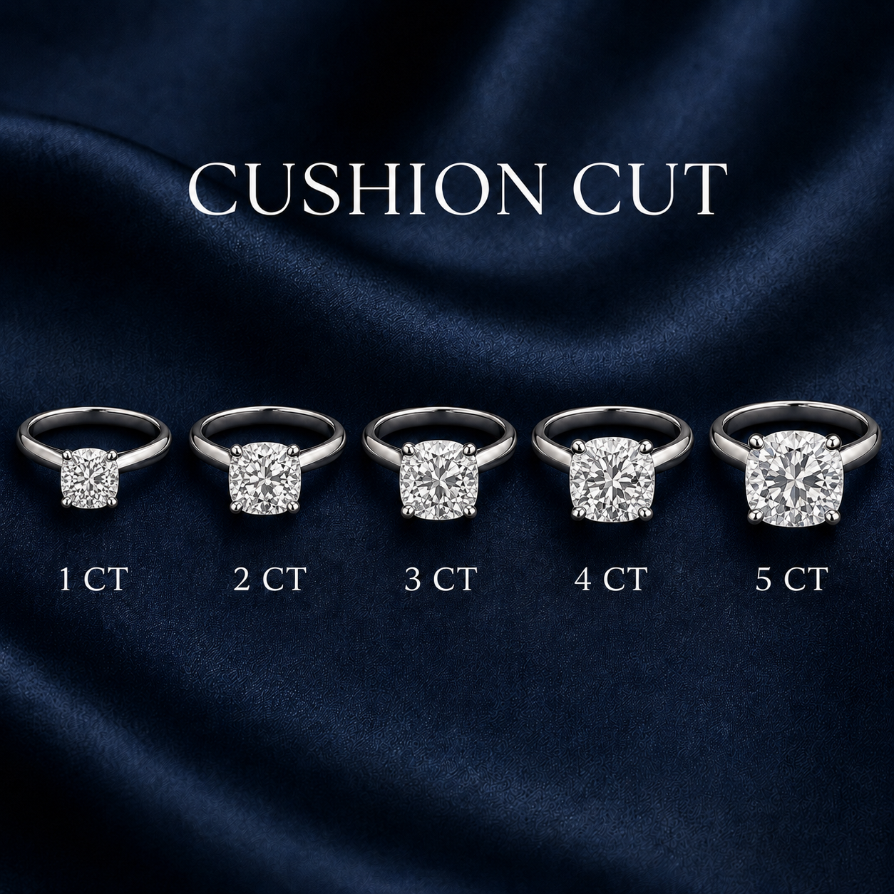 Solitaire Cushion Engagement Ring
