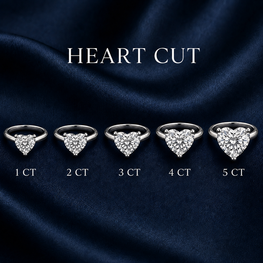 Solitaire Heart Engagement Ring