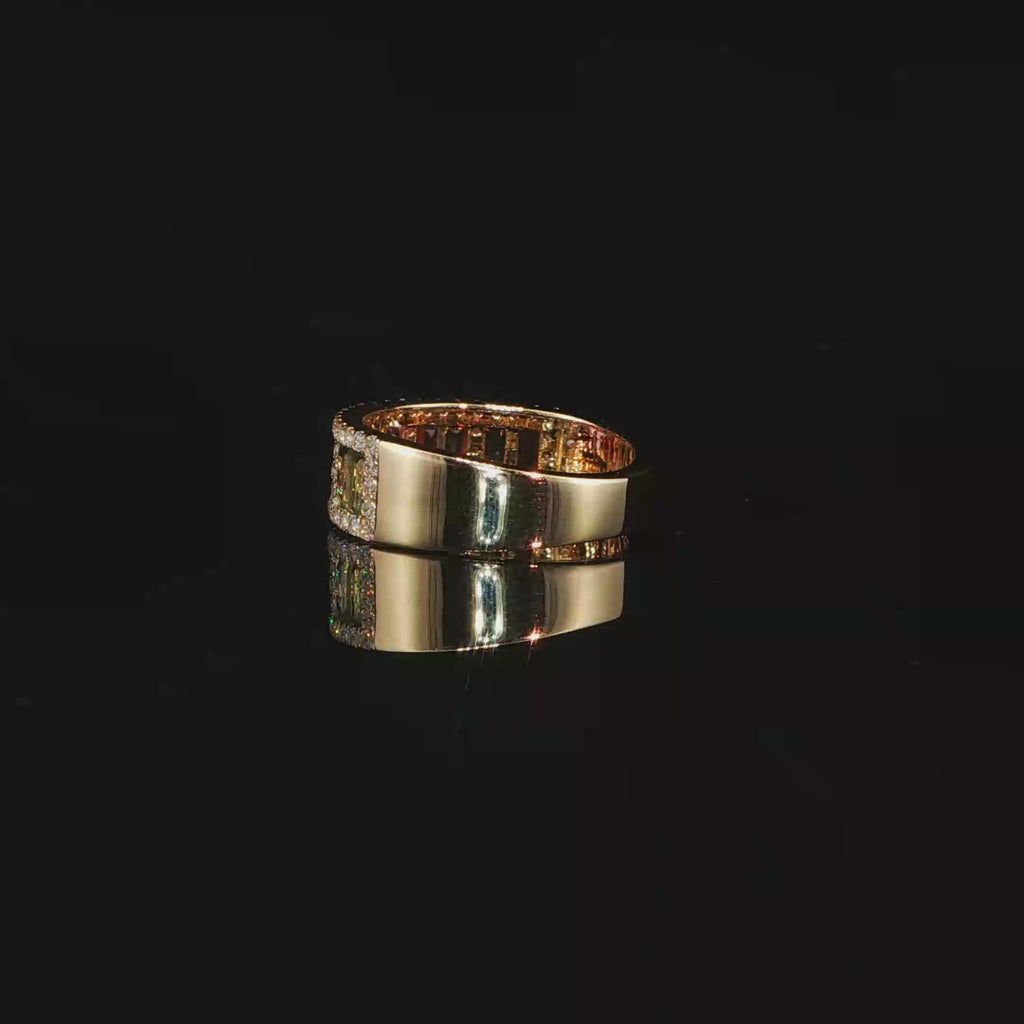 Emerald and Diamond Accent Band Ring 1.90 CTW – IRG0773