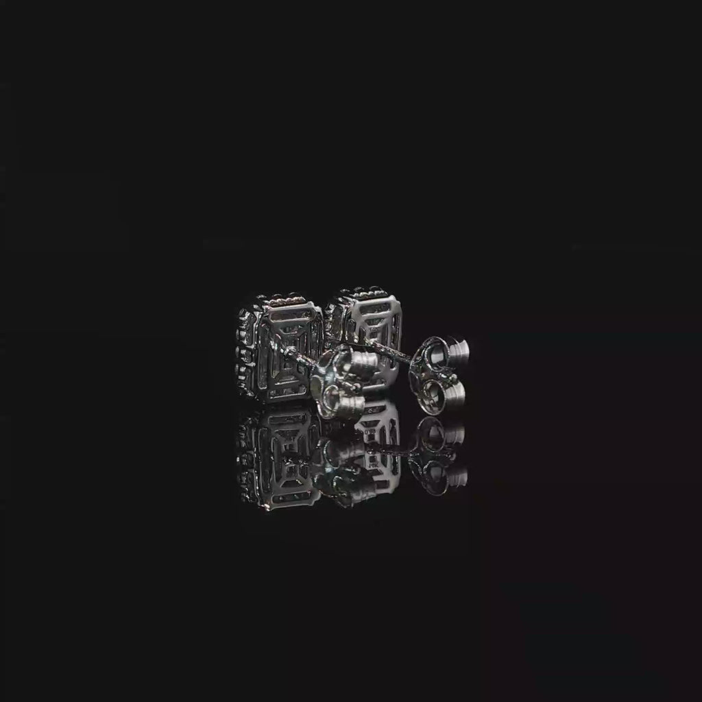 Emerald Cut Diamond Halo Stud Earrings – 1.78 CTW E VS1 | ISE0097Z