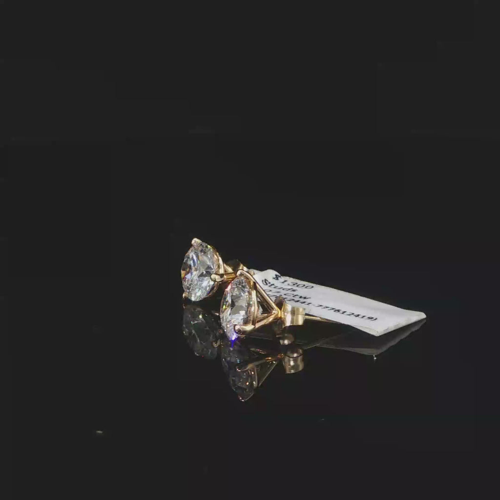 5.04 CTW Lab-Grown Diamond Stud Earrings – IGI Certified
