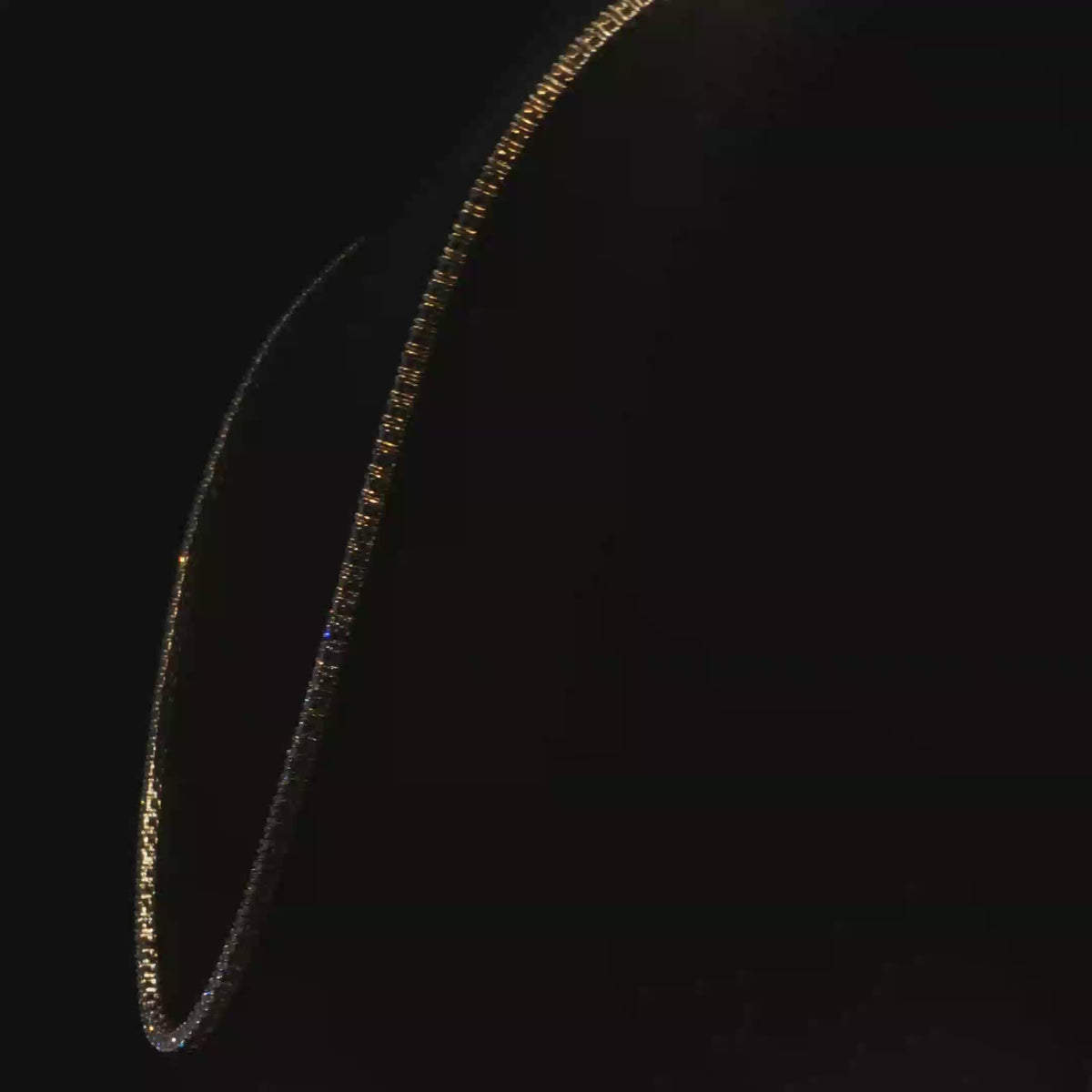 9.12 CTW Round Brilliant Cut Lab-Grown Diamond Tennis Necklace in 14K Yellow Gold
