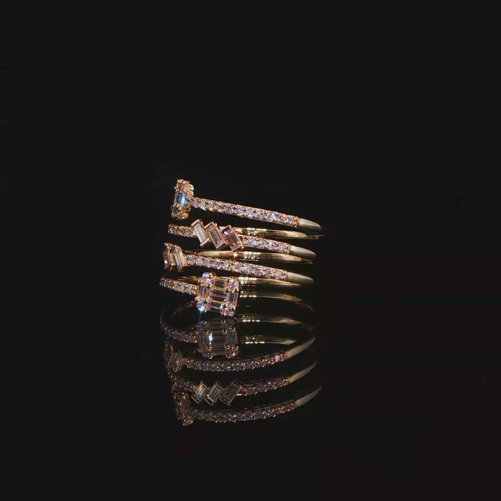 Diamond Multi-Band Spiral Ring 0.66 CTW – IRG0891