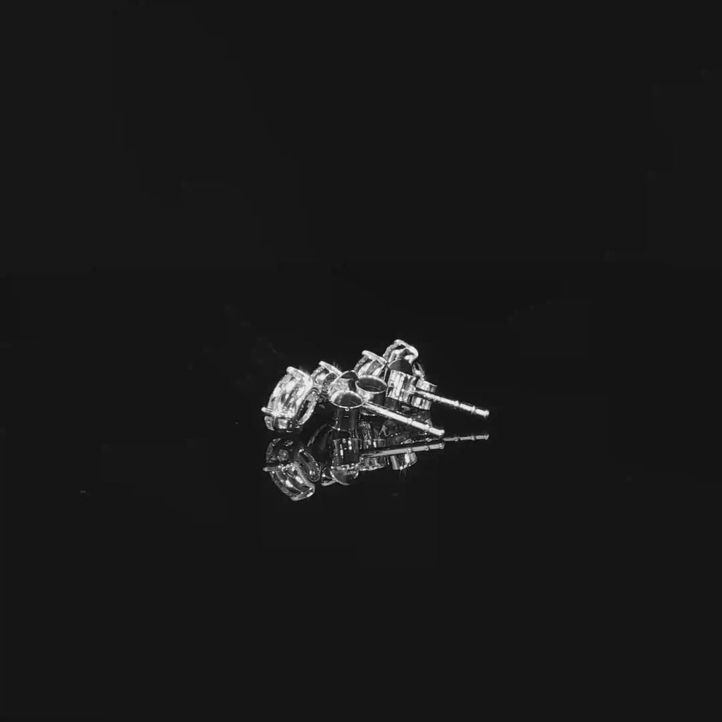 Classic White Gold Diamond Stud Earrings – 1.56 CTW E VS1 | ISE0122Z